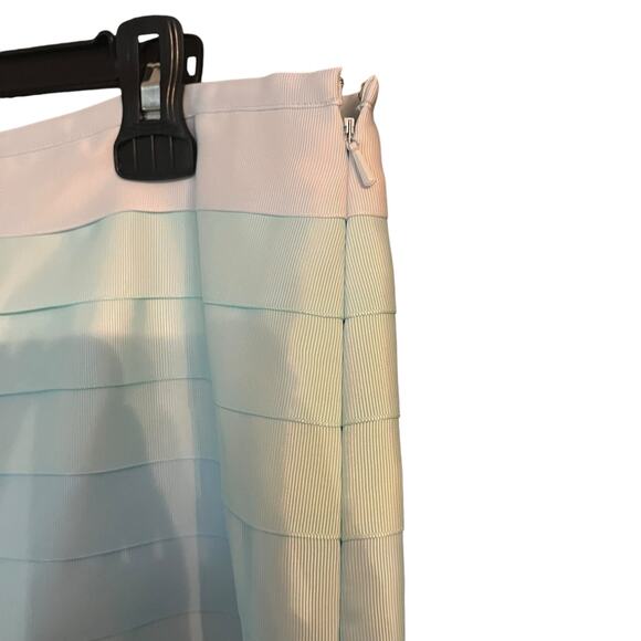 J McLaughlin Hombre Ribbon Skirt 14 Grosgrain Preppy Upscale Contemporary Classy - Picture 4 of 8